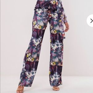 Floral flowy pants